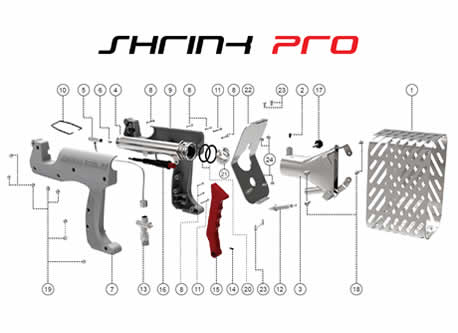 ShrinkPro US Heat Shrink Guns, SP10 Exploded Diagram